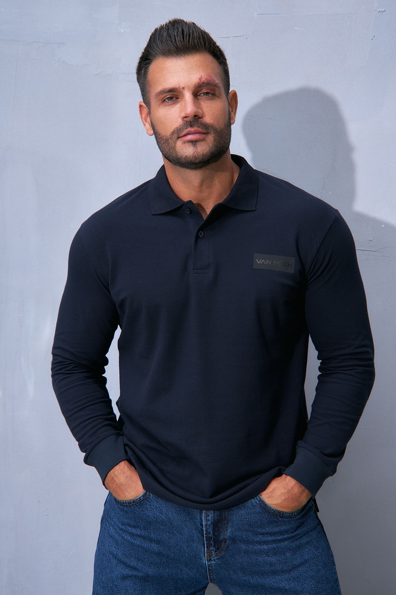 Поло с длинным рукавом Van Mich