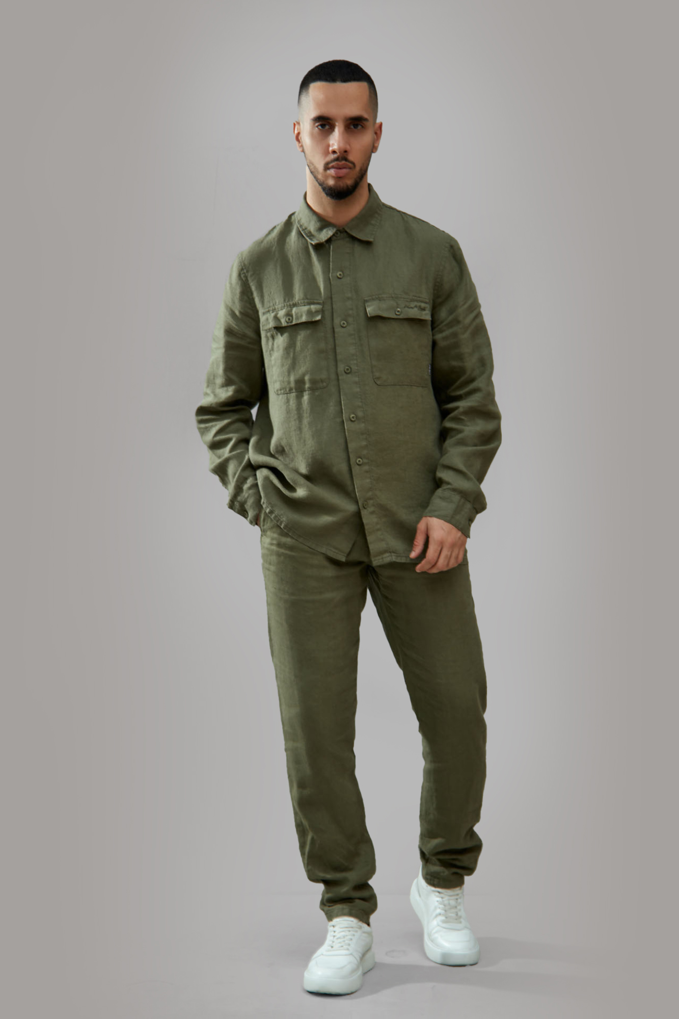 Рубашка льняная Van Mich