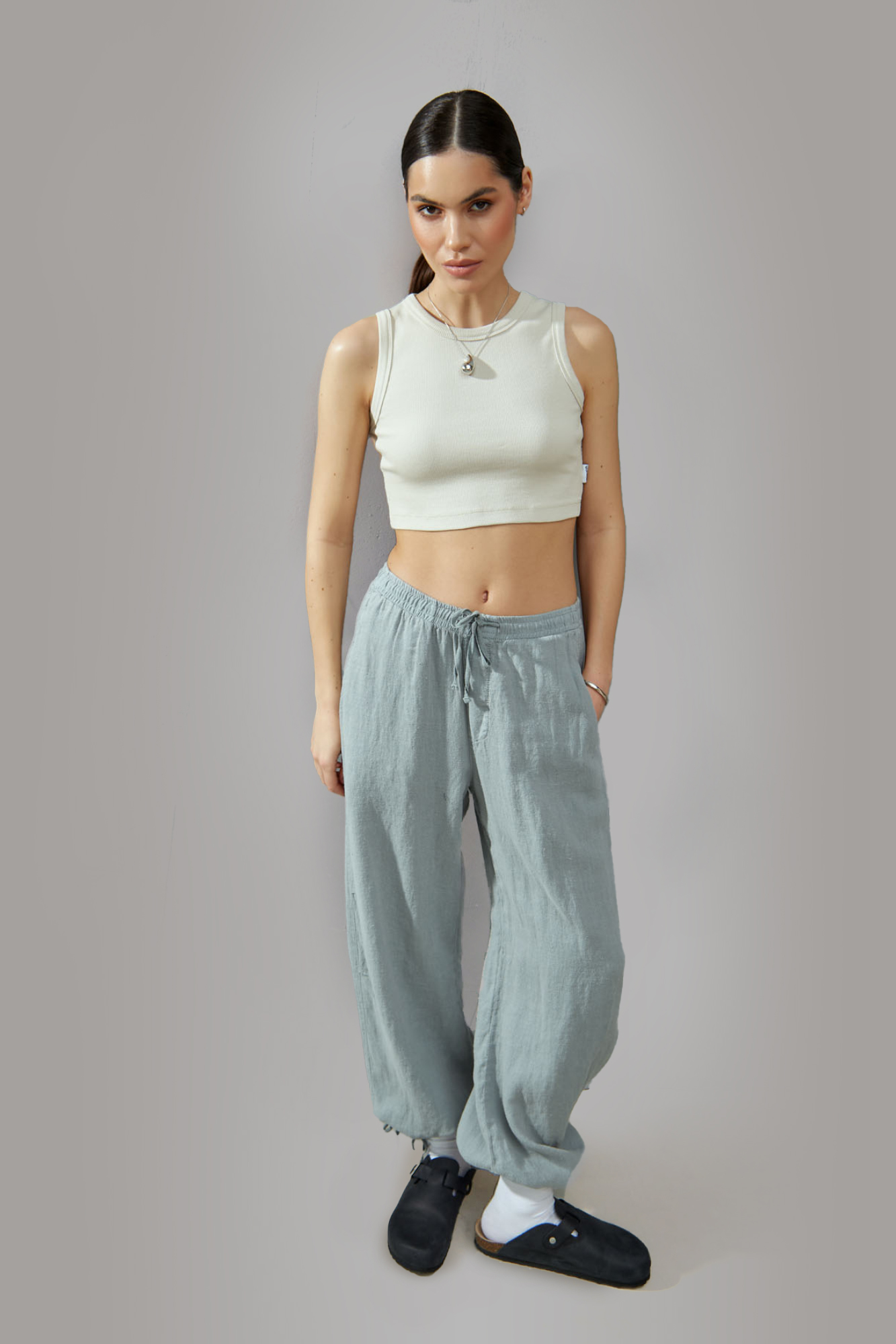 Брюки льняные Van Mich