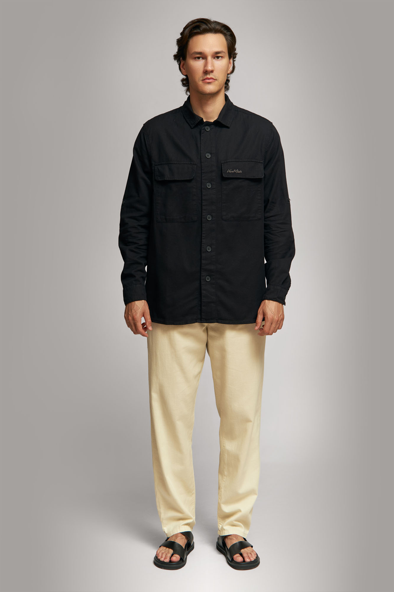 Рубашка льняная Van Mich