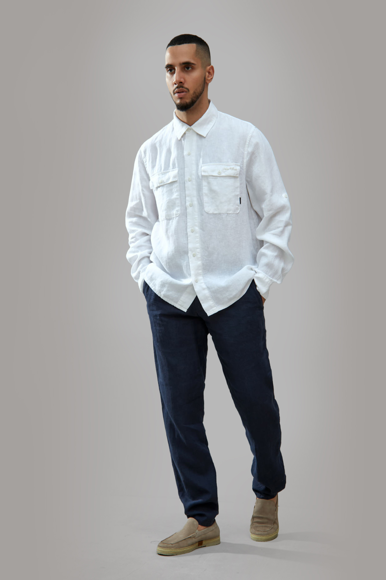 Рубашка льняная Van Mich